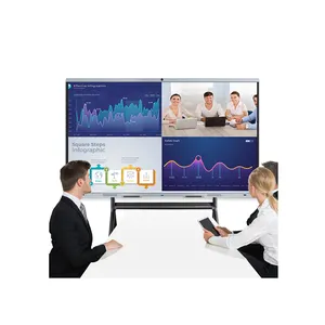 LONTON Precio de fábrica 4K 3840x2160 Monitor de pantalla táctil inteligente de 86 pulgadas Pizarra interactiva para reuniones remotas