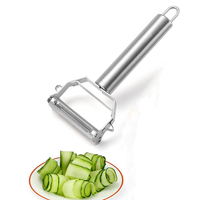 Keukenaccessoires RVS spiraalvormige draaibare julienne-snijder voor groenten, wortelen, aardappelen, fruit, meloen, gadget, schilmesje