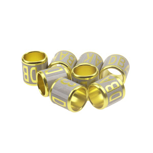 Duivenpoot <span class=keywords><strong>ring</strong></span> drager identificatiering holle gegraveerde letter aluminium rond gesloten fabrieksaanpassing - Product Image 3
