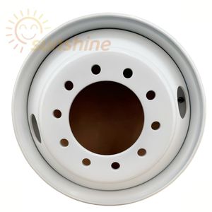 Yeni Jantlar Tekerlek Jantı Kamyon Tekerleği 22.5x8.25 Beyaz Boyalı 2 Havalandırma Deliği Aros ve Rines ve Llantas Kamyon Tekerlekleri Tekerlekler Kamyon Jantları - Product Image 1