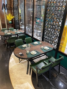 Ensemble <span class=keywords><strong>table</strong></span> et chaises de <span class=keywords><strong>restaurant</strong></span> commercial nordique moderne et durable, chaise longue en bois massif, 4 places - Product Image 3