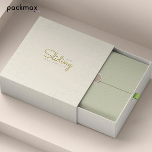 Custom Logo Eco Friendly <b>Small</b> Recycling Drawer Shape <b>Cardboard</b> Gift Chocolate Packaging Pull Out Sliding Jewelry Carton - Product Image 3