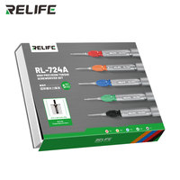 Jeu de mini tournevis RL-724 RELIFE à fente Phillips de couple de haute précision-pour bricolage de téléphone portable en plastique électrique
