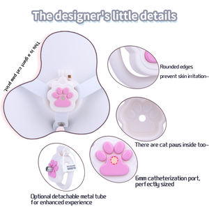 AS-123 Sissy Omgekeerde Kuisheidskooi Seks Speelgoed met <span class=keywords><strong>Vagina</strong></span> Vergrendeling met 4 Ringen Harsen Cock Cage - Product Image 5