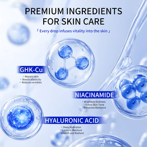 Sérum Coréen <span class=keywords><strong>Anti</strong></span>-Âge Éclaircissant à Faible Irritation Soin Quotidien Sérum au Peptide de Cuivre GHK-Cu pour Peaux Sensibles - Product Image 5