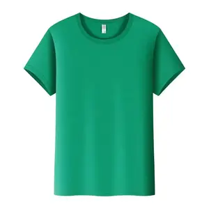 OEM Custom Printing Embroidery Logo Tops New Combed Cotton Unisex Round Collar T-shirt Summer Short Sleeve Shirt