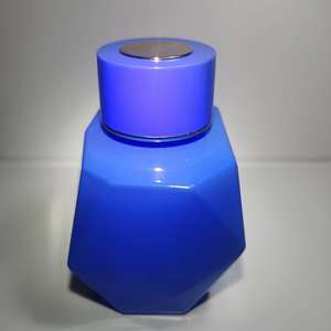 Bouteille de parfum en verre Unikely avec pulvérisateur à pompe Blue Hexagon Jamur Blue Design élégant et finition élégante - Product Image 6