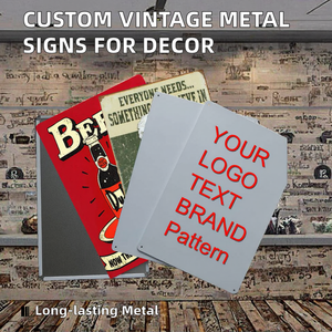 Cartel de hojalata clásico de placa de Metal Retro personalizado Vintage para Bar Club Pub Bistro restaurante decoración de pared de salón pintado a mano - Product Image 5