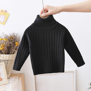 <span class=keywords><strong>Pull</strong></span> à col roulé d'hiver de couleur pure pour enfants personnalisé <span class=keywords><strong>pull</strong></span> en acrylique pour filles chemise tricotée pour garçons - Product Image 4