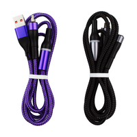 Cable USB TPE de Alta Calidad - Cable de Carga Rápida 3 en 1 con Interfaz Tipo-C, Compatible con Teléfonos Móviles, Carga de Teléfonos