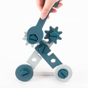 Simulation pour enfants réparation boîte à outils jouet 3 écrou démontage et assemblage combinaison ensemble blocs de construction garçon éducation Puzzle - Product Image 2