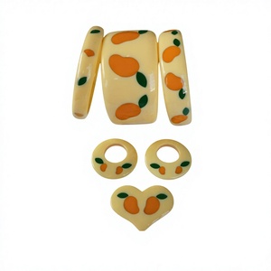 ใหม่ ANEES HANDICRAFTS หรูหรา ลายหัวใจสีเขียวและลายมือ กำไลข้อมืออะคริลิคเรซิ่น ดีไซน์ทันสมัย ​​น่ารัก เครื่องประดับสำหรับทุกเพศ ของขวัญ - Product Image 4