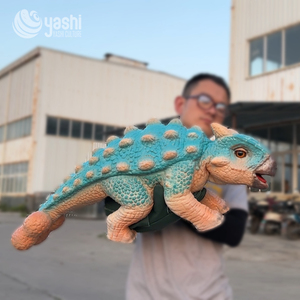 Marioneta de mano de dinosaurio personalizada de alta calidad-Modelo de anquilosaurio para actuaciones al aire libre de bebés - Product Image 4