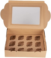 Boîtes à dessert personnalisées boîtes de cuisson de cupcakes en kraft blanc pour cadeaux d'affaires boîtes d'emballage avec fenêtre