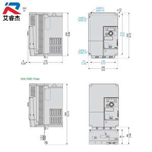 Nuevo convertidor de frecuencia original ATV320U55M3C, serie ATV320, trifásico, 220V, 5.5KW, compacto. - Product Image 3