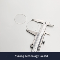 Plaque de verre de quartz trempé, disque OEM personnalisé, utilisation industrielle, résistance aux hautes températures, substrat