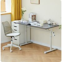 Bureau debout convertible avec tiroir, réglable en hauteur électriquement, pour bureau à domicile, avec rangement, ports USB, plateau en bois de noyer noir/noir