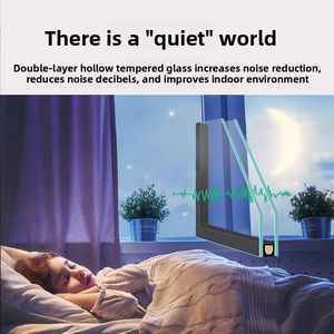 Fenêtre à battant série 110, style ouverture à bascule, pour balcon et chambre, design à pont thermique, en verre trempé, insonorisée, en alliage <span class=keywords><strong>d</strong></span>'aluminium, style postmoderne - Product Image 4