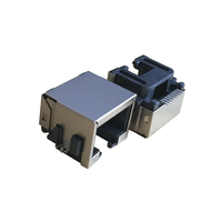 Plaque d'évier personnalisable connecteur femelle rj45 8 broches mini prise pcb prise modulaire rj45 connecteur ethernet rj45 plomb 8P8C