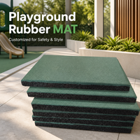 Tapis de sol en caoutchouc pour aire de jeux, dalles en caoutchouc hautement élastiques, absorption des chocs, tapis antidérapant pour les installations de jeux pour enfants en plein air