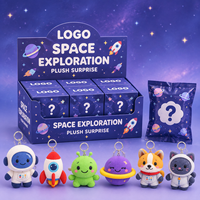 CPC CE Échantillon Gratuit Rocket Planet Porte-clés Peluche Personnalisé Boîte Mystère Personnalisée Boîte Surprise Usine de Poupées en Peluche de Dessins Animés
