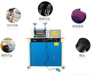 Máquina de rodillo de grabado en relieve de cinturón hidráulico para cuadernos, etiquetas, patrones, bolsas, cinturones, ropa, zapatos, álbumes, alfombras, vestido - Product Image 5