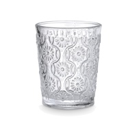 Verre à liqueur transparent 60 ml ODM OEM avec motif marguerite et bandes ondulées pour magasins vintage et boutiques de souvenirs
