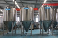 Fermenteur de brassage Cassman Top Manway avec enveloppe glycolée et isolation en SUS 304, réservoir de fermentation de bière haute productivité