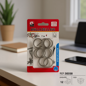 Anilla De Llave 25Mm 12Pcs Alta Calidad Metal Key Ring - Product Image 3