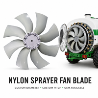 Pale de ventilateur agricole durable de rechange pour pulvérisateurs de vergers et de vignobles