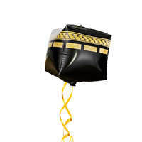 Nouvel arrivage de ballons en or noir pour le Hajj Mubarak, ensemble de ballons pour la Omra Mubarak, décorations de fête