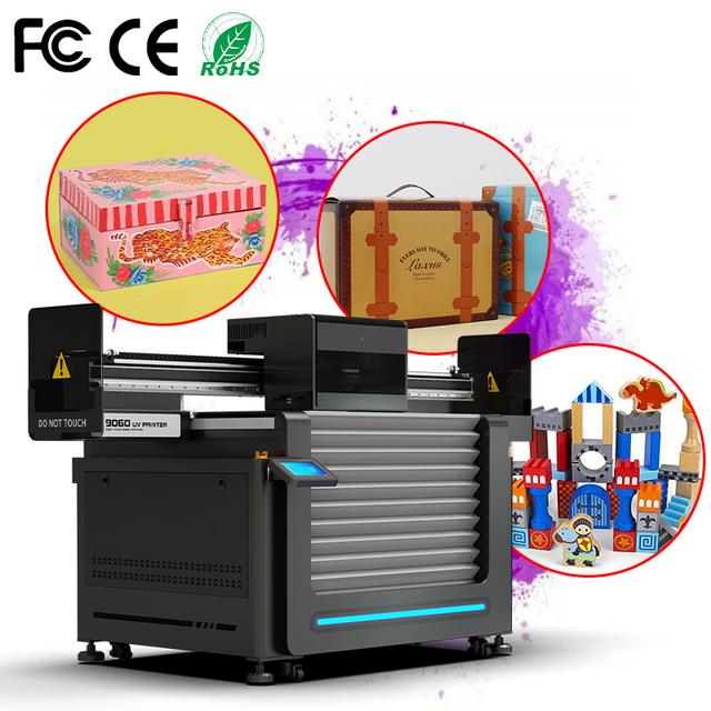 9060 UV Inkjet Printer 6090 Flatbed UV for Glass Plastic Quick Drying Precision Printing with XP600 I3200 Factory Direct Sale