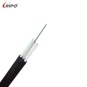 Cable de fibra óptica de caída exterior de un solo tubo plano FTTH de 1-24 núcleos GYFXTBY resistente al agua a los rayos UV para FTTx aéreo y subterráneo - Product Image 4
