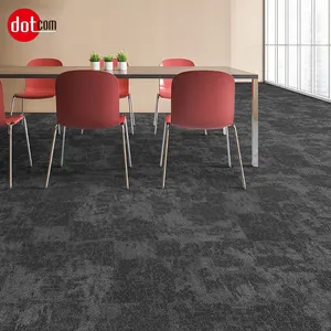 New Interlocking Commercial 100% Polypropylene Fiber Modular Floor Square Carpet Tile PVC Customize Modern 5mm Nylon Dotcom