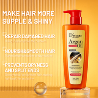 Disaar 350ml Crème revitalisante pour cheveux à l'huile d'argan Prévient la sécheresse et les pointes fourchues Répare les cheveux abîmés après le shampooing