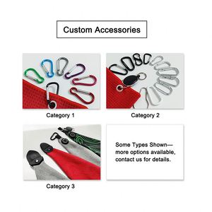 Paquete de 40 Toallas de Golf de Microfibra de Poliéster, Plegables en Tres Partes, con Impresión de Serigrafía, de Secado Rápido y Antimicrobianas para Todas las Estaciones - Product Image 4