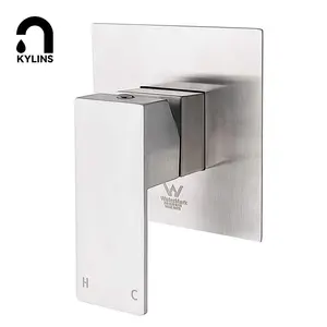 Werkseitiger Wasserzeichen-Dusch mischer Leicht zu reinigender Edelstahl Verdeckte moderne Bad armaturen mit Temperatur regelung