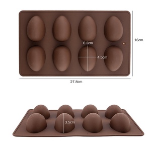 <span class=keywords><strong>Moule</strong></span> à gâteau en <span class=keywords><strong>silicone</strong></span> à 8 cavités en forme d'œuf, résistant à la chaleur, non toxique, réutilisable, de qualité alimentaire, pour la cuisson, la fabrication de <span class=keywords><strong>chocolat</strong></span> et de savon - Product Image 2
