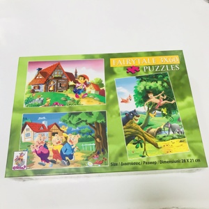 Custom logo printing children's educational toy game table puzzle with box - Product Image 5