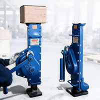 Cric mécanique à crémaillère APOLLO 5 tonnes, 5000 kg, en acier allié, à double cliquet, avec poignée à manivelle pour usage ferroviaire