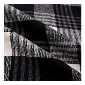 100% fil de coton teint Tartan Plaid <span class=keywords><strong>tissu</strong></span> épais coton noir <span class=keywords><strong>rouge</strong></span> <span class=keywords><strong>blanc</strong></span> Plaid polaire <span class=keywords><strong>tissu</strong></span> pour uniformes scolaires - Product Image 5