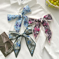 En gros, Foulard fin polyvalent pour femme, style vintage français rose, long ruban, attache pour cheveux, accessoire pour sac, cadeau DIY, foulard de poignet pour sac à main