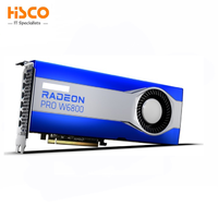 Nouveau W6800 pour AMD Radeon Pro W6800 32GB GDDR6 256bit 2075MHz 7nm 250W cartes graphiques à double slot carte vidéo GPU carte de jeu