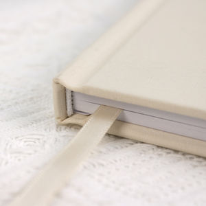 Carnet de notes personnalisé en tissu, couverture rigide, journal en lin pour affaires, format A5, personnalisable avec logo - Product Image 3