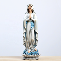 Ornement Catholique en Résine Saint Joseph avec Enfant Jésus Figurine Statue Religieuse Créative Décoration de Bureau à la Maison