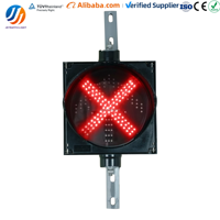 Feu de signalisation LED à flèche verte et croix rouge, prix direct usine, pour la sécurité routière et le contrôle des voies de circulation en tunnel