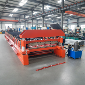 เครื่องขึ้นรูปแผ่นหลังคาโลหะชั้นเดียว 840 แบบทนทาน รูปทรงสี่เหลี่ยมคางหมู เครื่องขึ้นรูปแผ่นหลังคา IBR - Product Image 1