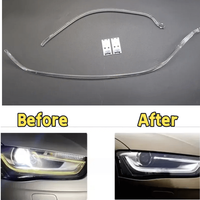 Lampu Depan Mobil Baru Strip Lampu DRL Untuk Audi A4 B8 PA 2013 2014 2015 Angel Eyes Chip Ballast Module Penerangan Perawatan
