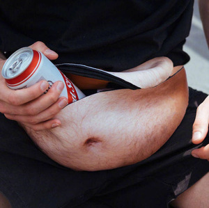 Nouveauté ceinture <span class=keywords><strong>sac</strong></span> de poche cadeaux papa <span class=keywords><strong>sac</strong></span> Fanny Pack & 3D bière ventre taille Pack étanche pour hommes - Product Image 4