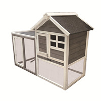 Grande cage à lapins en bois pour extérieur, espace de jardin, design anti-évasion, poulailler, enclos à pigeons, enclos à canards